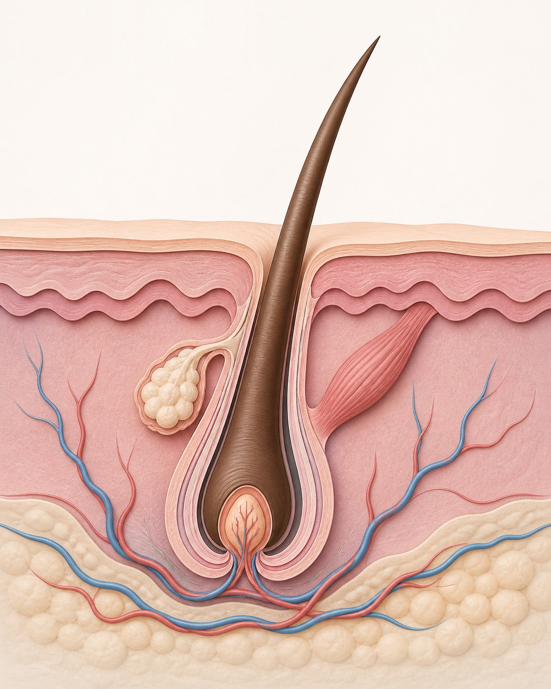 Healthy terminal follicle